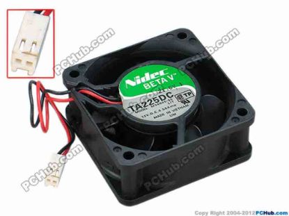 68083 Nidec M34605-55 Server - Square Fan sq60x60x25, w115x2x2, 12V 0.58A Nidec M34605-55 Server - Square Fan 