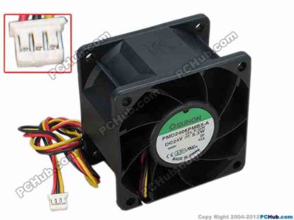 68115 SUNON PMD2406PMB3-A Server - Square Fan (2).F.GN, sq60x60x38, w305x3x3, 24V 5.3W SUNON PMD2406PMB3-A Server - Square Fan
