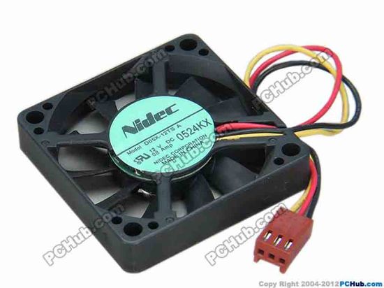 68118 Nidec D05X-12TS Server - Square Fan A, sq50x50x10, w110x3x3, 12V 0.08A Nidec D05X-12TS Server - Square Fan 