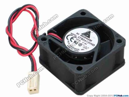 68134 Delta Electronics EFB0412VHD Server - Square Fan sq40x40x20, w200x2x2, 12V 0.18A Delta Electronics EFB0412VHD Server - Square Fan 