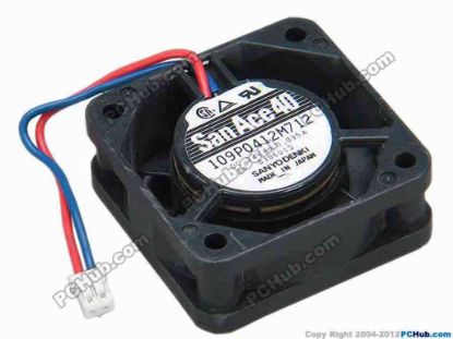 68180 Sanyo Denki 109P0412M712 Server - Square Fan sq40x40x15, w60x2x2, 12V 0.095A Sanyo Denki 109P0412M712 Server - Square Fan 
