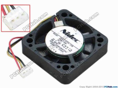 68201 Nidec D04X-24TH Server - Square Fan 25B, sq40x40x10, w60x3x3, 24V 0.08A Nidec D04X-24TH Server - Square Fan 