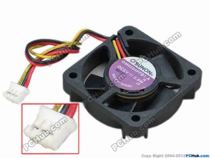 68208 SUNON GM0504PFB1-A Server - Square Fan R, sq40x40x10, w110x3x3, 5V 0.9W SUNON GM0504PFB1-A Server - Square Fan 