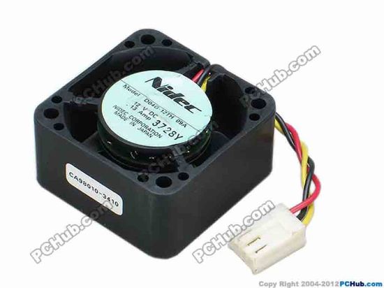 68249 Nidec D04G-12TH Server - Square Fan 09A, sq40x40x20, w55x3x3, 12V 0.13A Nidec D04G-12TH Server - Square Fan 