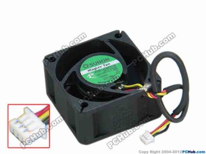 68260 SUNON KDE1204PKVX Server - Square Fan MS.B1338.AR, sq40x40x20, w125x3x3, 12V 1.6W SUNON KDE1204PKVX Server - Square Fan 