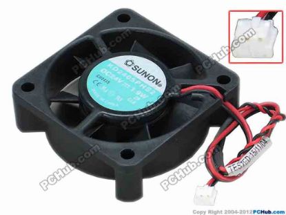 68328 SUNON KD2405PHS2 Server - Square Fan sq52x52x15, w200x2x2, 24V 1.9W SUNON KD2405PHS2 Server - Square Fan 