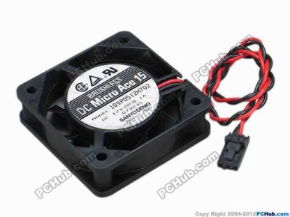 68337 Sanyo Denki 109P0512H702 Server - Square Fan sq52x52x15, w280x2x3, 12V 0.1A Sanyo Denki 109P0512H702 Server - Square Fan 