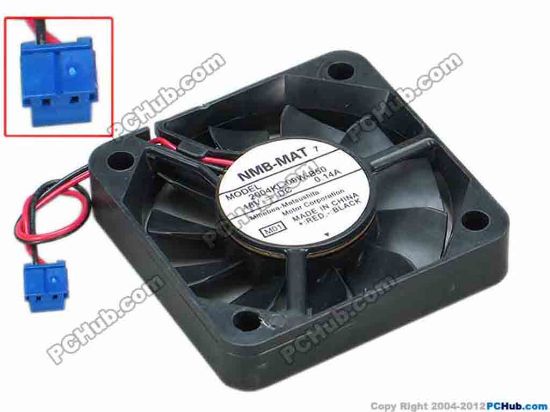 68344 NMB-MAT / Minebea 2004KL-09W-B50 Server - Square Fan M01, sq50x50x10, w75x2x2, 18V 0.14A NMB-MAT / Minebea 2004KL-09W-B50 Server - Square Fan 