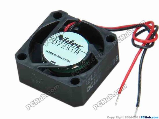68384 Nidec DF251R Server - Square Fan 12LLC-02, sq25x25x10, w90x2, 12V Nidec DF251R Server - Square Fan 
