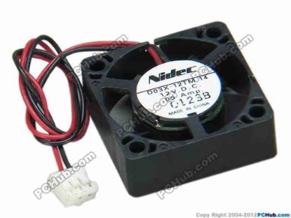 68394 Nidec D03X-12TM Server - Square Fan 14, sq30x30x10, w165x2x3, 12V 0,05A Nidec D03X-12TM Server - Square Fan 