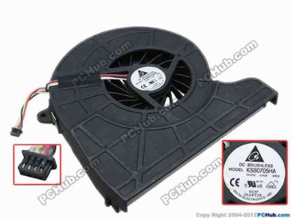68888 Delta Electronics KSB0705HA Cooling Fan  (-9M82), 0.40A, w35x4x4, s100X112X13, Bare Fan Delta Electronics KSB0705HA Cooling Fan