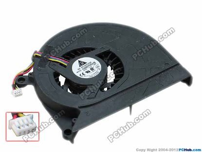68897 Delta Electronics KDB0705HB Cooling Fan  -9D87, 0.40A, w32x4x4, s75x80x12, Bare Fan Delta Electronics KDB0705HB Cooling Fan  