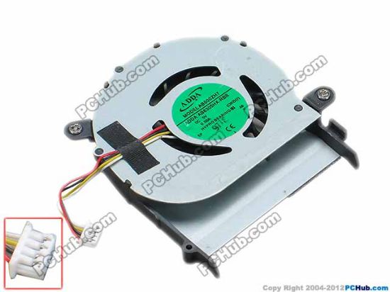 68910 ADDA AB6205HX-RBB Cooling Fan  CWZH7, 0.5A, w27X4X4, s53X60X7, Bare Fan ADDA AB6205HX-RBB Cooling Fan  