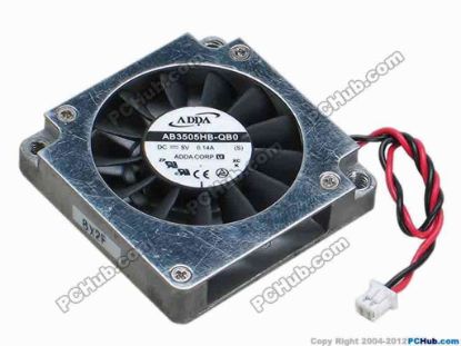 69039 ADDA AB3505HB-QB0 Cooling Fan  (S), bw35x35x7, w70x2x2, 0.14A, Bare Fan ADDA AB3505HB-QB0 Cooling Fan  