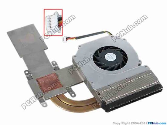 69083 Compaq Presario B2800 Series Cooling Fan  w60x4x4, 0.20A Compaq Presario B2800 Series Cooling Fan  