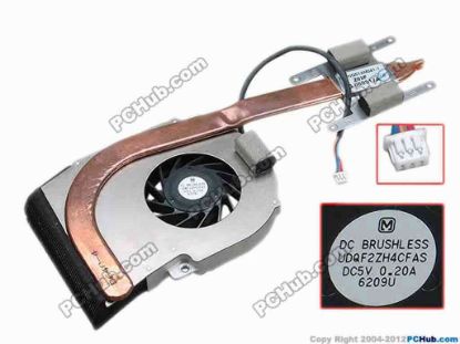 69086 Panasonic UDQF2ZH4CFAS Cooling Fan  w120x3x3, 0.20A Panasonic UDQF2ZH4CFAS Cooling Fan  