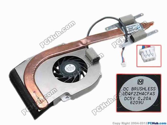 69086 Panasonic UDQF2ZH4CFAS Cooling Fan  w120x3x3, 0.20A Panasonic UDQF2ZH4CFAS Cooling Fan  