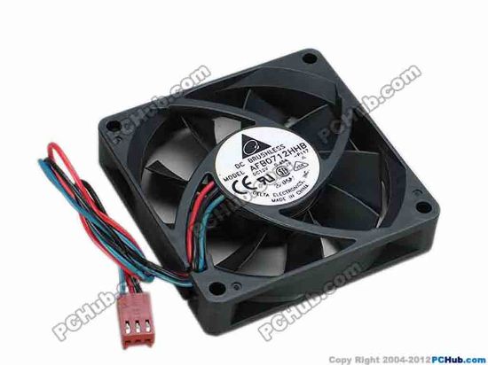 69130 Delta Electronics AFB0712HHB Server - Square Fan -P117, sq70x70x15, w185x3x3, 12V 0.45A Delta Electronics AFB0712HHB Server - Square Fan 