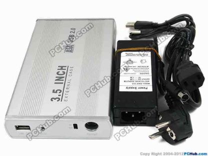 69438 UPH USB USB 2.0 HDD & Optical Caddy 3.5" HDD Box SATA, Silver UPH USB USB 2.0 HDD & Optical Caddy <span id="ctl00_ContentPlaceHolder1_ItemDesc1_lblItemDescription"><strong>Material:</strong>
<ul>
<li>Aluminum Magnesium alloy material serves as heat sink to cool hard disk </li>
<li>Suitable for all 3.5&quot;&nbsp;SATA hard disk </li></ul>
<p><strong>&nbsp;</strong></p>
<p><strong>Features:</strong></p>
<ul>
<li>Fully Compliant with both USB2.0 and USB1.1 Interface </li>
<li>Maximum support capacity: 2 TB </li>
<li>Plug and Play for Win ME / 2000 / XP / Win 7 / Win Vista 32/64 </li>
<li>Mac OS8.6 and above Compliant </li>
<li>Windows 98 needs driver </li>
<li>High speed data transfer up to 480Mbps </li>
<li>High quality external power adapter </li>
<li>Power switch for safety and convenience </li>
<li>Easy to data backup and exchange . </li></ul></span>