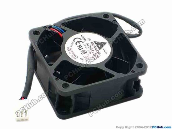 70248 Delta Electronics AFB0612EH Server - Square Fan -SZ59, sq60x60x25, w215x3x3, 12V 0.48A Delta Electronics AFB0612EH Server - Square Fan 