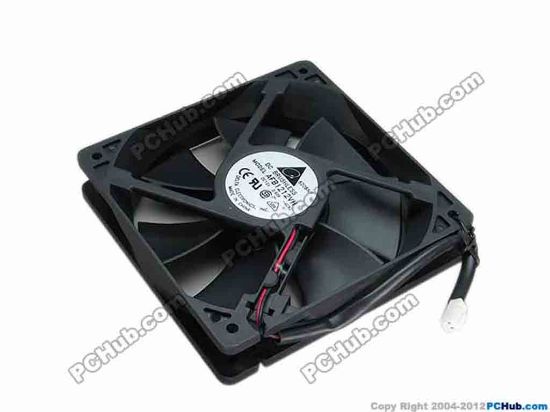 70263 Delta Electronics AFB1212VH Server - Square Fan -4C92, sq120x120x25, w130x2x2, 12V 0.60A Delta Electronics AFB1212VH Server - Square Fan 
