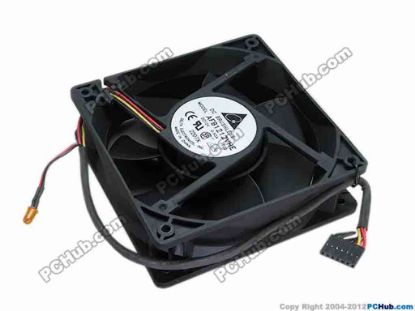 70289 Delta Electronics AFB1212VHE Server - Square Fan -F00, sq120x120x120x38, w290x5x7, 12V 0.90A Delta Electronics AFB1212VHE Server - Square Fan 