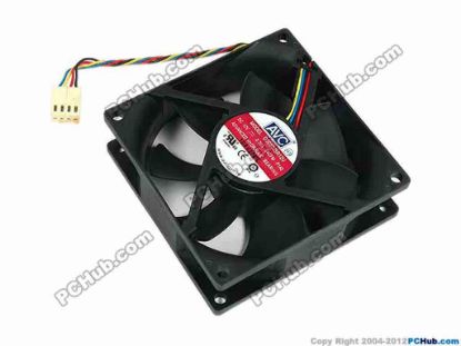 70340 AVC DS08025R12U Server - Square Fan P140, sq80x80x25, w120x4x4, 12V 0.70A AVC DS08025R12U Server - Square Fan 