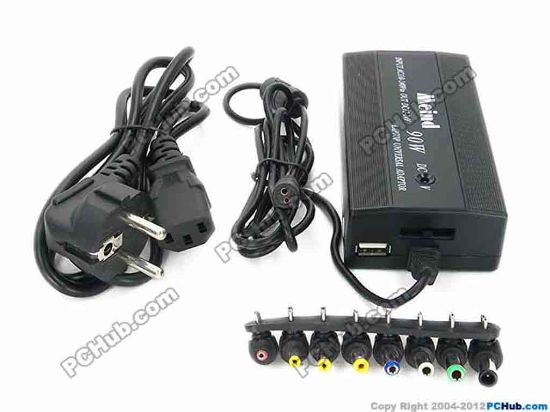 70398 Mcind AC Adapter Universal Laptop Adapter AC Adapter, 505D, 90W, UK Socket, Mcind AC Adapter Universal Laptop Adapter <p><strong>AC 100-240V that power any laptop computer and electric equipments with power input DC12V to 24V 90W<br />
</strong>With USB port output DC 5V 1A, charging Laptops, iPod, iPhones, Cellular Phones, MP3/4 Players, Shavers and many others</p>
<p>&nbsp;</p>
<p><strong>Features:</strong></p>
<ul>    
<li>Material- Case of the adapter is made of heavy duty ABS Plastic </li>    
<li>Input: AC 110 to 240V </li>    
<li>Output: DC 12V, 15, 16, 18, 19, 20, 22 and 24V Max. 90W. (Adjusted by the switch with voltage indication)) </li>    
<li>Output: USB DC 5V 1.0A </li>    
<li>Input Socket: UK socket (EU plug power cord is included) </li></ul>
<p><strong>&nbsp;</strong></p>
<p><strong>8 different sizes of tips are included:<br />
</strong>External diameter x internal diameter.</p>
<ul>    
<li>3.5x1.75mm </li>    
<li>4.0x1.7mm </li>    
<li>4.8x1.7mm </li>    
<li>5.5x1.7mm </li>    
<li>5.5x2.1mm </li>    
<li>5.5x2.5mm </li>    
<li>6.3x3.0mm </li>    
<li>6.0x1.0mm (pin inside) </li></ul>
<p>&nbsp;</p>