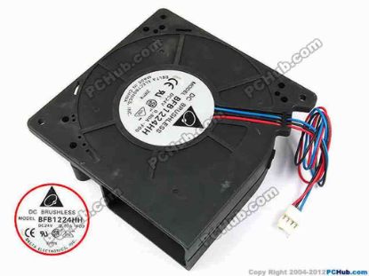 70566 Delta Electronics BFB1224HH Server - Blower Fan -F00, bw120x120x32, w255x3x4, 24V 0.80A Delta Electronics BFB1224HH Server - Blower Fan s