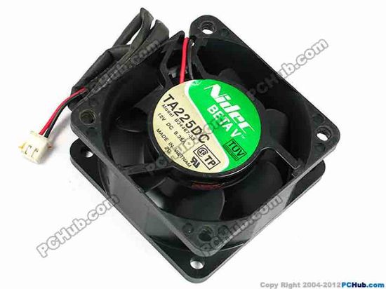 70581 Nidec B34467-33 Server - Square Fan sq60x60x25, w245x2x2, 12V 0.35A Nidec B34467-33 Server - Square Fan 