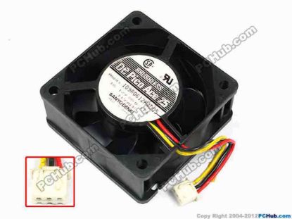 70609 Sanyo Denki 109R0612H4D05 Server - Square Fan sq60x60x25, w60x3x3, 12V 0.11A Sanyo Denki 109R0612H4D05 Server - Square Fan 