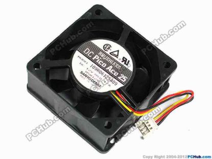 70611 Sanyo Denki 109R0612S409 Server - Square Fan sq60x60x25, w70x3x3, 12V 0.17A Sanyo Denki 109R0612S409 Server - Square Fan 