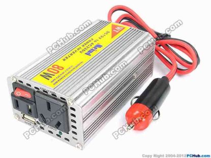 70628 Mcind Power Inverter DC Power Inverter Inverter, C80, 80W, US/AU Socket, Silver Mcind Power Inverter DC Power Inverter <span id="ctl00_ContentPlaceHolder1_ItemDesc1_lblItemDescription"><strong>Convert DC 12V provided by the automobile into AC 220V that power any electric equipments with power input AC 220V Max. 80W<br />
</strong>With USB port output DC 5V 1A, charging Laptops, iPod, iPhones, Cellular Phones, MP3/4 Players, Shavers and many others
<p>&nbsp;</p>
<p><strong>Features:</strong></p>
<ul>
    <li>Material- Case of the adapter is made of aluminum alloy that serve as heatsink </li>
    <li>Built-in ventilation fan </li>
    <li>LED indicator: power on. </li>
    <li>Automatic short circuit shut-off. </li>
    <li>Automatic Overload protection &gt; 80W </li>
    <li>Automatic Overhead protection &gt; 60 degree C </li>
    <li>Max. 80W Watts Continuous Power output </li>
    <li>Surge capacity&nbsp;160 watts </li>
    <li>Fuse protection: 1 x 25A fuse </li>
</ul>
<p>&nbsp;</p>
<ul>
    <li>Input: DC 9V - 14V </li>
    <li>Output: AC 220V 50Hz Max. 80W. </li>
    <li>Output: USB DC 5V 1.0A </li>
    <li>Output Socket: US and AU </li>
</ul>
</span>
