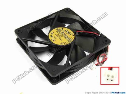 70630 ADDA AD1212MS-A71GL Server - Square Fan S, sq120x120x25, w130x2x2, 12V 0.34A ADDA AD1212MS-A71GL Server - Square Fan 