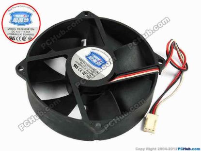 70669 AVC DA09025R12M Server - Round Fan dia95x95x25, w195x3x3, 12V 0.28A AVC DA09025R12M Server - Round Fan 