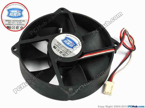 70669 AVC DA09025R12M Server - Round Fan dia95x95x25, w195x3x3, 12V 0.28A AVC DA09025R12M Server - Round Fan 