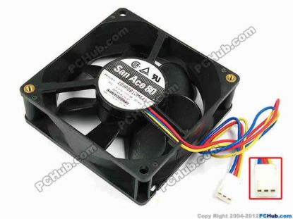 70737 Sanyo Denki 109R0812M441 Server - Square Fan sq80x80x25, w200x3x3, 12V 0.09A Sanyo Denki 109R0812M441 Server - Square Fan 