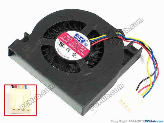 70745 AVC BASA0712R5H Server - Blower Fan P001, bw70x65x12, w60x4x4, 5V 0.5A AVC BASA0712R5H Server - Blower Fan 