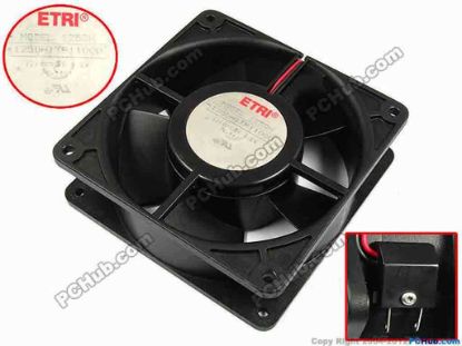 70967 ETRI 125DH Server - Square Fan sq120x120x38, 2-pin, 12V 6.2W ETRI 125DH Server - Square Fan 