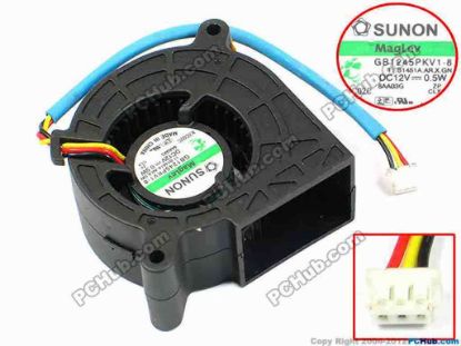 71040 SUNON GB1245PKV1-8 Server - Blower Fan 11.B1451A.AR.X.GN, bw45x20, w100x3x3, 12V 0.5W SUNON GB1245PKV1-8 Server - Blower Fan 