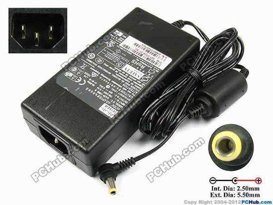 71050 Cisco EADP-18MB B AC Adapter- Laptop 48V 0.38A, Barrel 5.5/2.5mm, IEC C14 Cisco EADP-18MB B AC Adapter- Laptop <span id="ctl00_ContentPlaceHolder1_ItemDesc1_lblItemDescription">Cisco AC/DC Adapter <br />
Model: EADP-18MB B<br />
CISCO P/N: 341-0306-01<br />
<br />
INPUT: 100-240V~ 0.5A, 50-60Hz<br />
OUTPUT: 48V 0.38A 18W<br />
Connecter size: Int. Diameter: 2.50mm <br />
Ext. Diameter: 5.50mm<br />
<br />
Dimensions: 120 x 59 x&nbsp;32 mm<br />
<br />
<font color="#444444" face="Verdana">*Please take note, IEC wire AC <a href="http://www.pchub.com/uph/category/356/Power-Core.html" shape="rect"><font color="#0066cc">power cord</font></a> not included.</font></span>