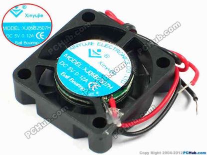 71163 Xinyujie DC- Bearing OEM- Square Fan XJ05B2507H, w125x2, 0.12A Xinyujie DC- Bearing OEM- Square Fan 