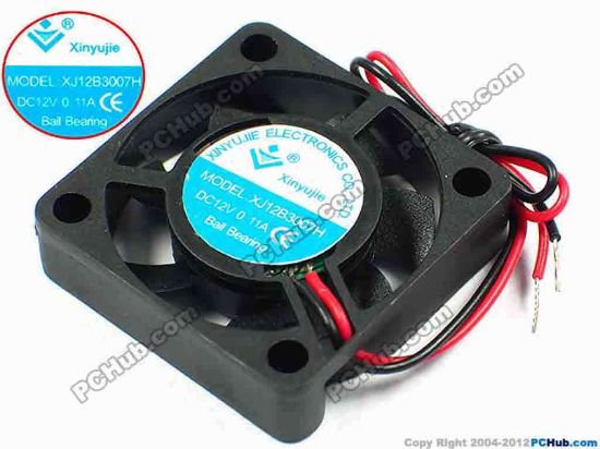 71207 Xinyujie DC- Bearing OEM- Square Fan XJ12B3007H, w120x2, 0.11A Xinyujie DC- Bearing OEM- Square Fan 
