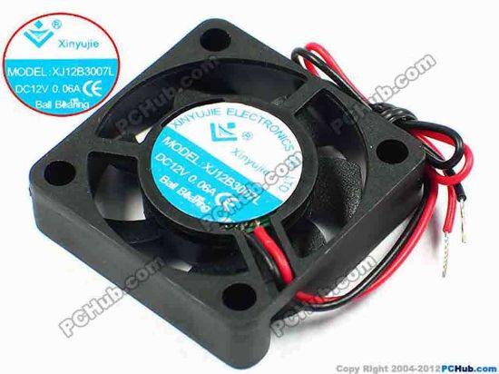 71213 Xinyujie DC- Bearing OEM- Square Fan XJ12B3007L, w120x2, 0.06A Xinyujie DC- Bearing OEM- Square Fan 