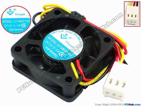 71228 Xinyujie DC- Bearing OEM- Square Fan XJ12B3010M, w200x3x3, 0.10A Xinyujie DC- Bearing OEM- Square Fan 