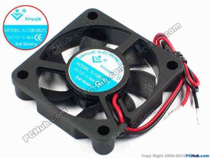71245 Xinyujie DC- Bearing OEM- Square Fan XJ12B3507L, w120x2, 0.06A Xinyujie DC- Bearing OEM- Square Fan 