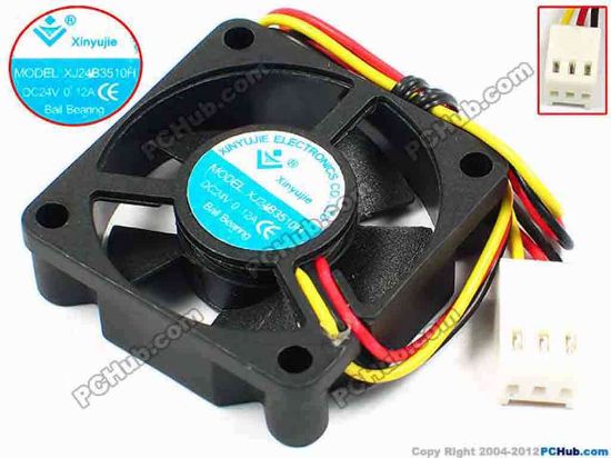 71256 Xinyujie DC- Bearing OEM- Square Fan XJ24B3510H, w195x3x3, 0.12A Xinyujie DC- Bearing OEM- Square Fan 