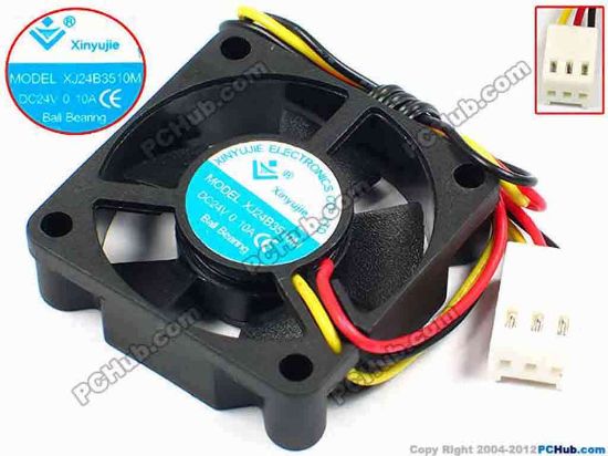 71257 Xinyujie DC- Bearing OEM- Square Fan XJ24B3510M, w195x3x3, 0.10A Xinyujie DC- Bearing OEM- Square Fan 