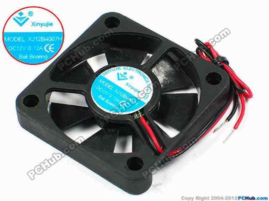 71262 Xinyujie DC- Bearing OEM- Square Fan XJ12B4007H, w120x2, 0.12A Xinyujie DC- Bearing OEM- Square Fan 