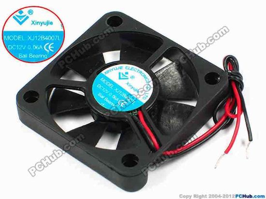 71265 Xinyujie DC- Bearing OEM- Square Fan XJ12B4007L, w120x2, 0.06A Xinyujie DC- Bearing OEM- Square Fan 